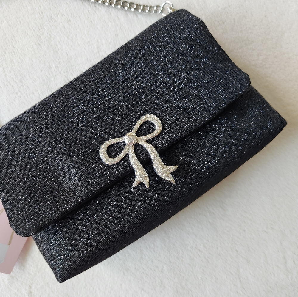 NEW! Victoria's Secret Sparkle Bow Crossbody - Picture 4 of 13
